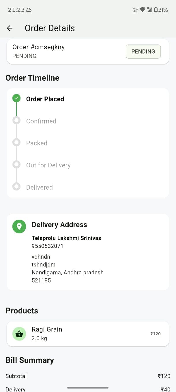 Order Tracking